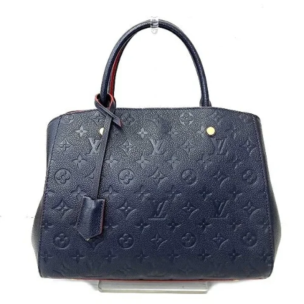 Louis Vuitton Vintage Pre-owned Leather handbags Blue Dames