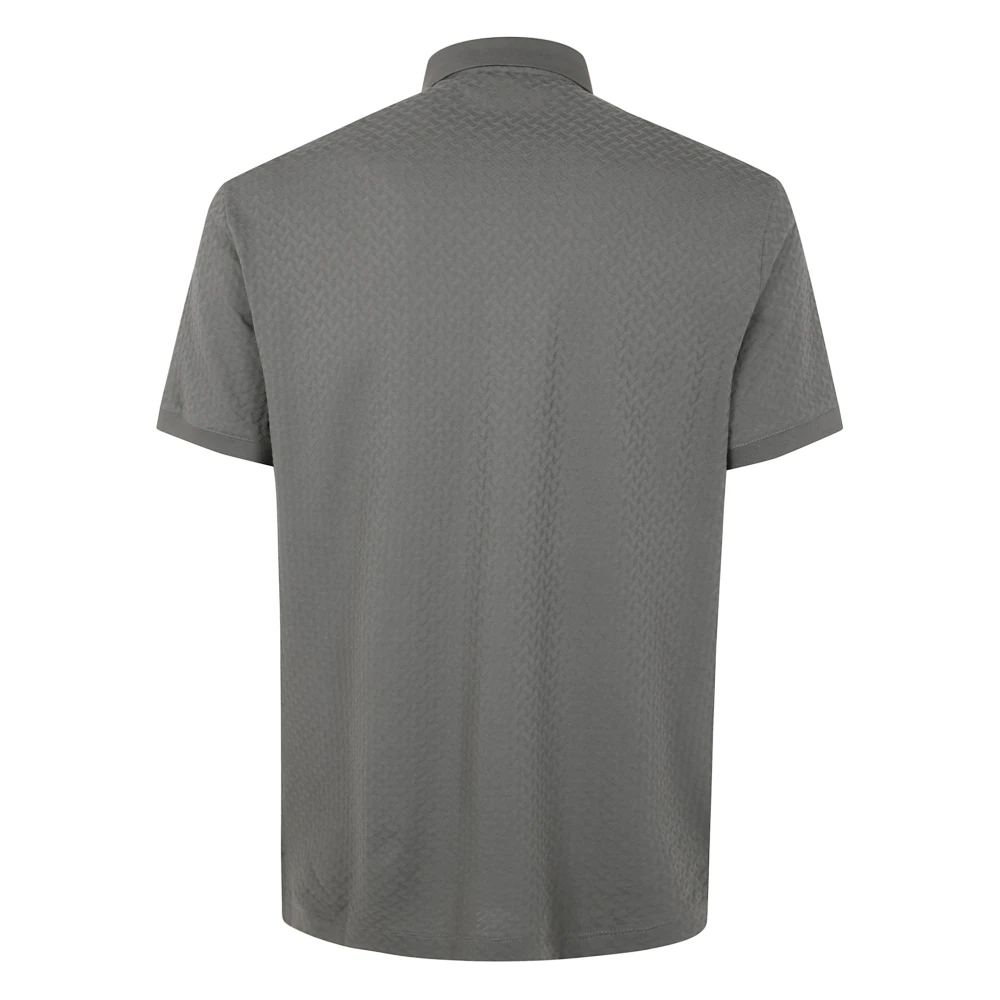 Emporio Armani Klassieke Polo Shirt voor Mannen Gray Heren