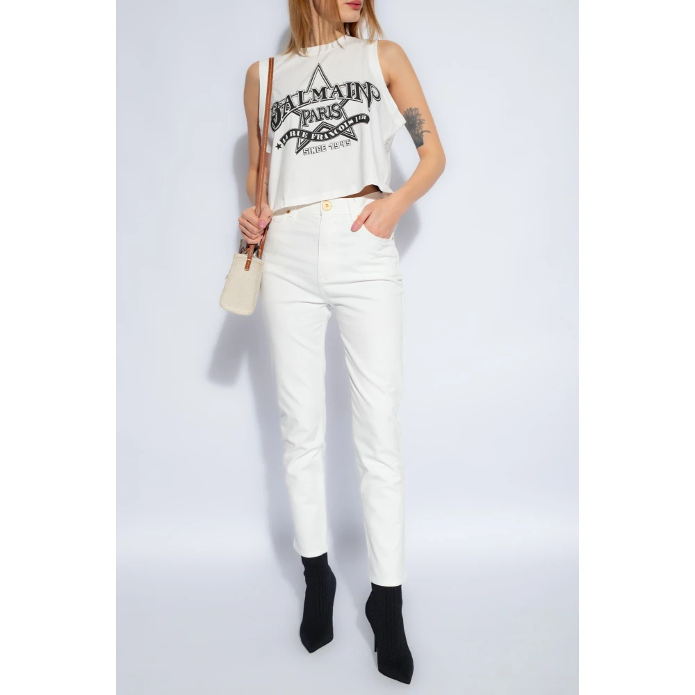 Balmain Slim-fit jeans White Dames