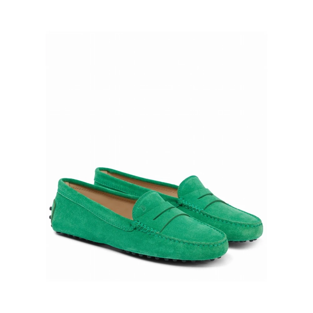 TOD'S Stijlvolle Barrette Loafers voor Dames Green Dames