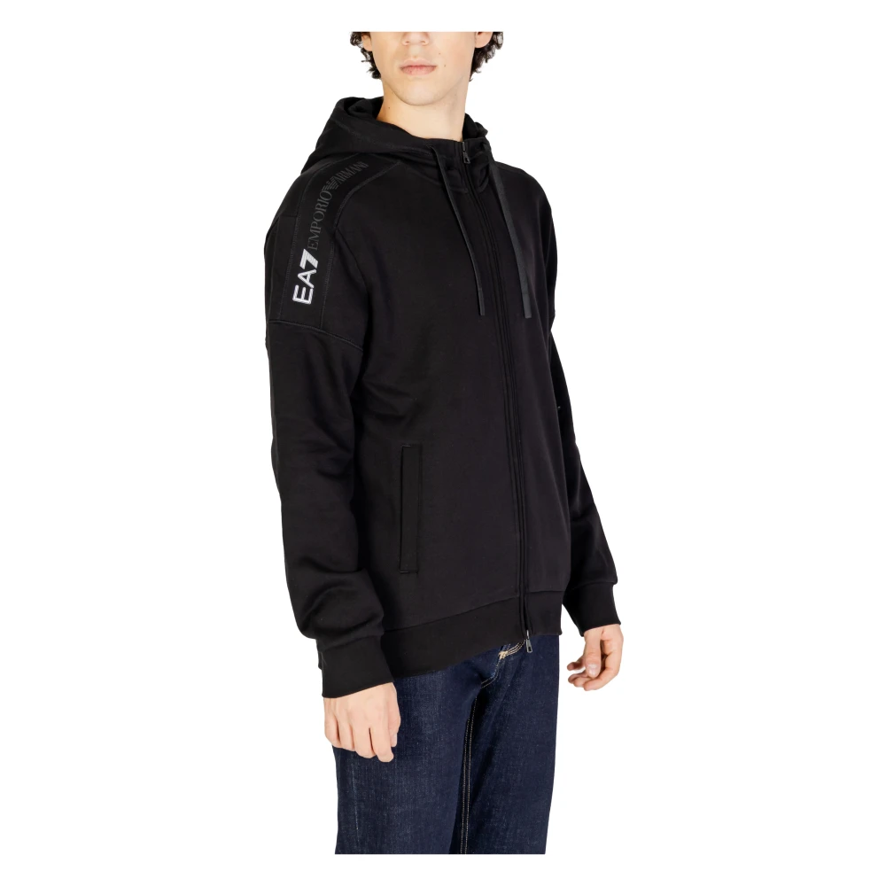 Emporio Armani EA7 Heren Sweater Herfst Winter Collectie Black Heren