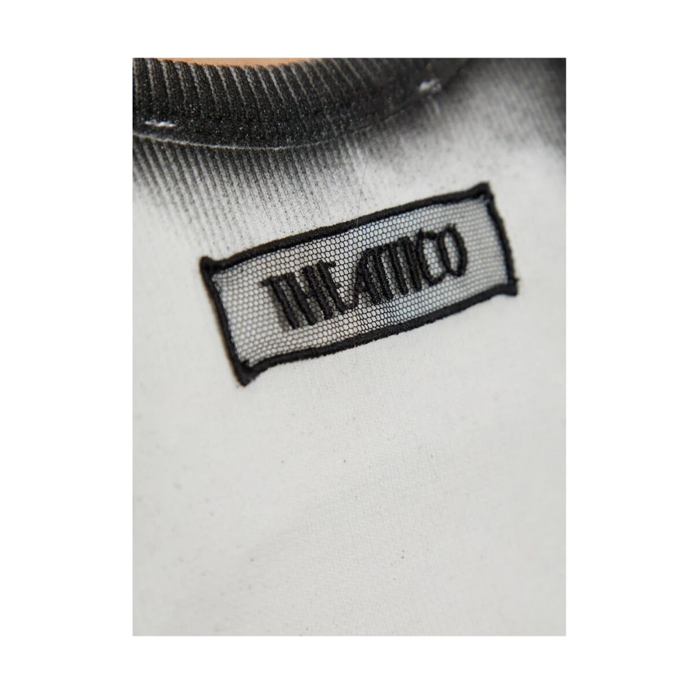 The Attico Witte Pailletten Versierde Mouwloze Jurk Gray Dames