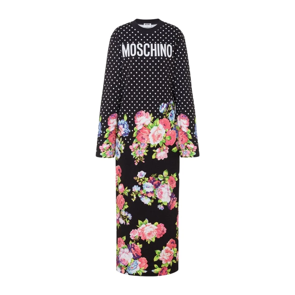 Moschino Multicolor Printed Heavy Cotton Dress - Female - Midi Dresses - 2XS - Dresses