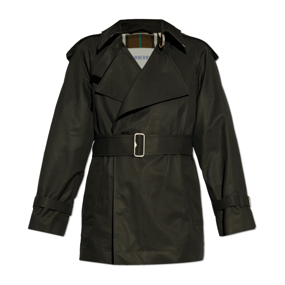 Burberry Korte trenchcoat Black Dames