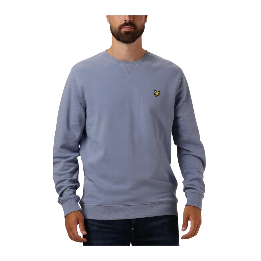 Lyle & Scott Lichtblauwe Crew Neck Sweater Blue Heren