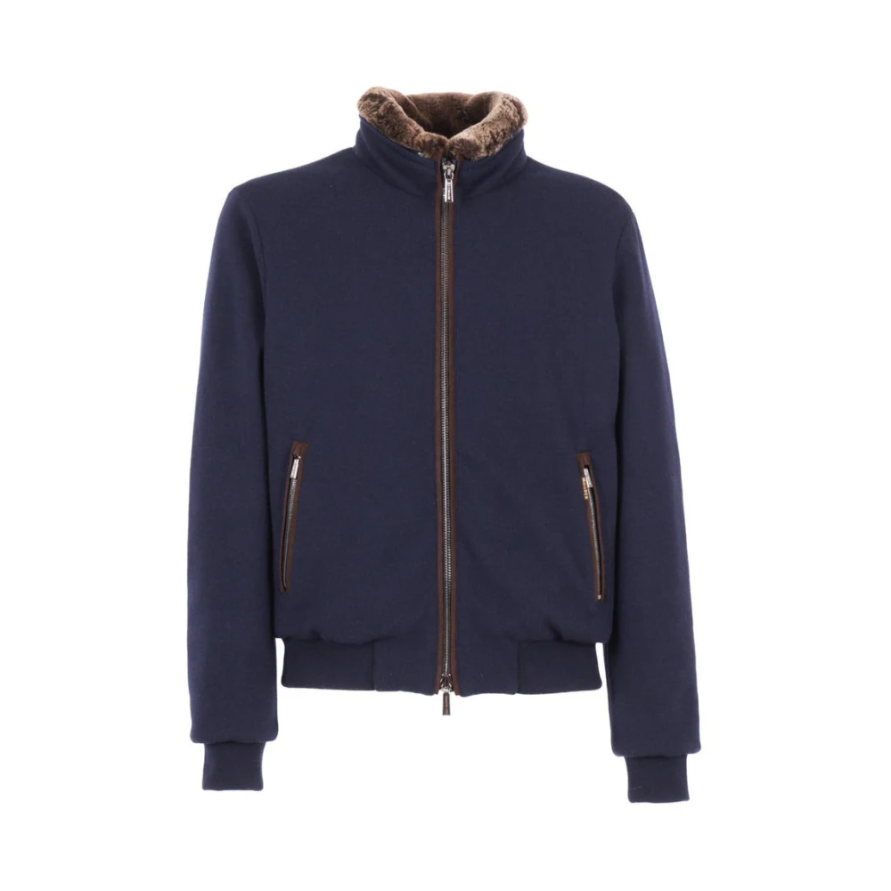 Moorer Men's Blue Piumino Bellati - Zip-Throughs - 2XL - Sweatshirts & Hoodies