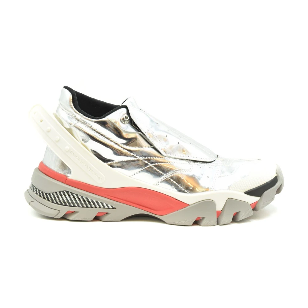 Calvin Klein Men's Gray Sporty Trainers - Sneakers - 7 Uk - Shoes