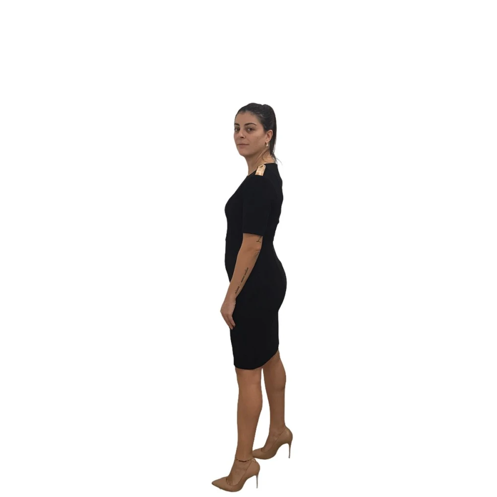 Alviero Martini 1a Classe Knielange Jurk Black Dames