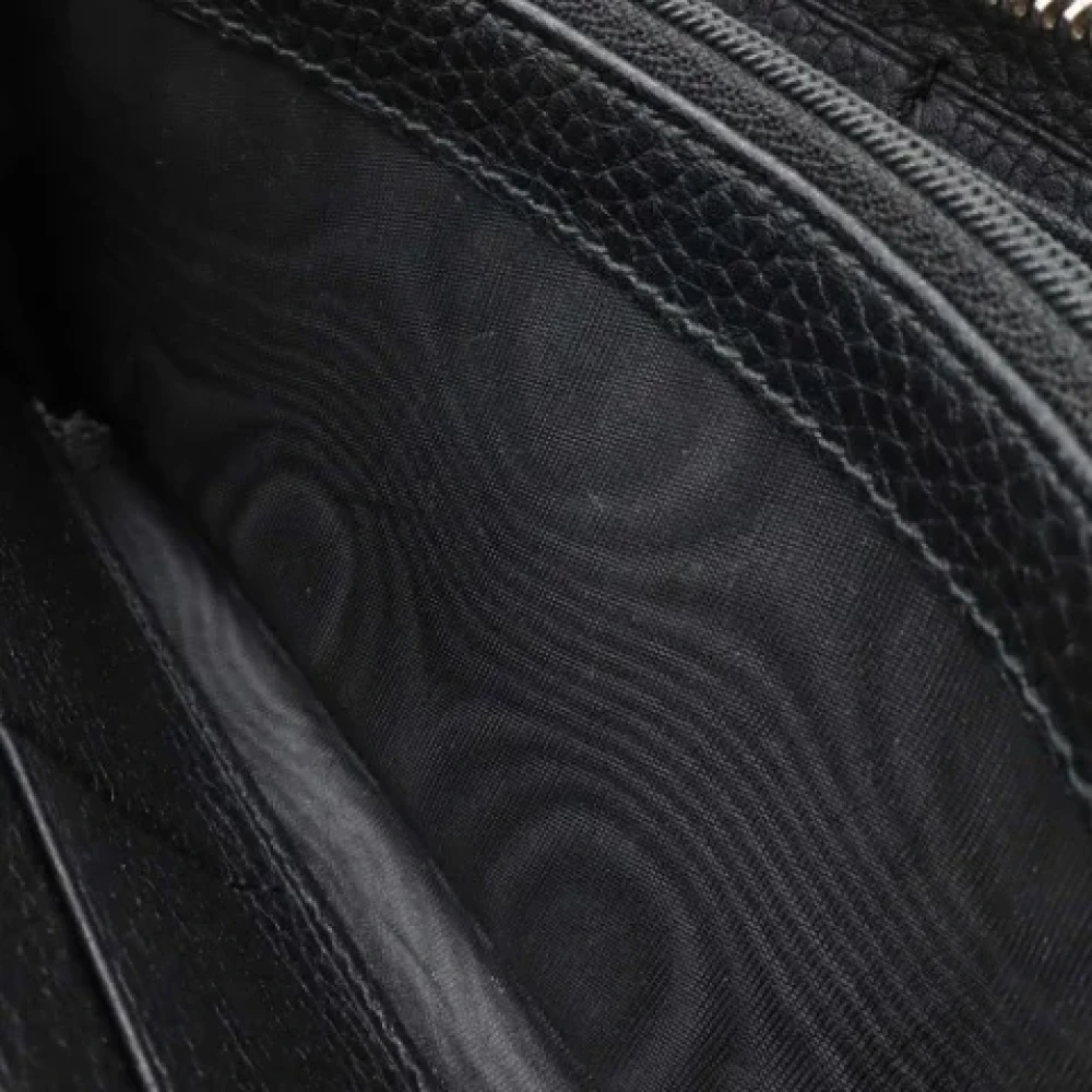 Gucci Vintage Pre-owned Leather wallets Black Dames