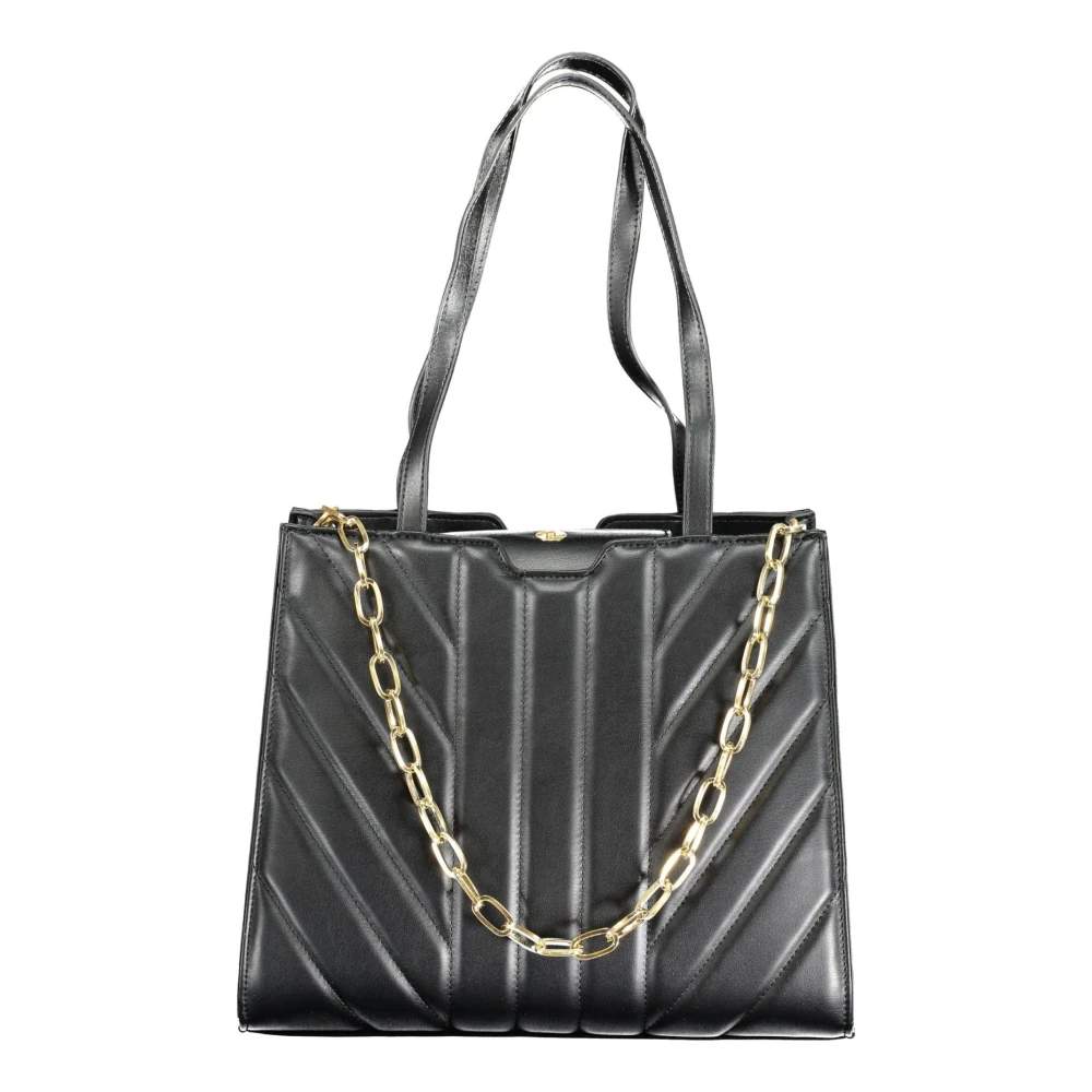 Valentino by Mario Valentino Zwarte Schoudertas met Kettingband Black Dames