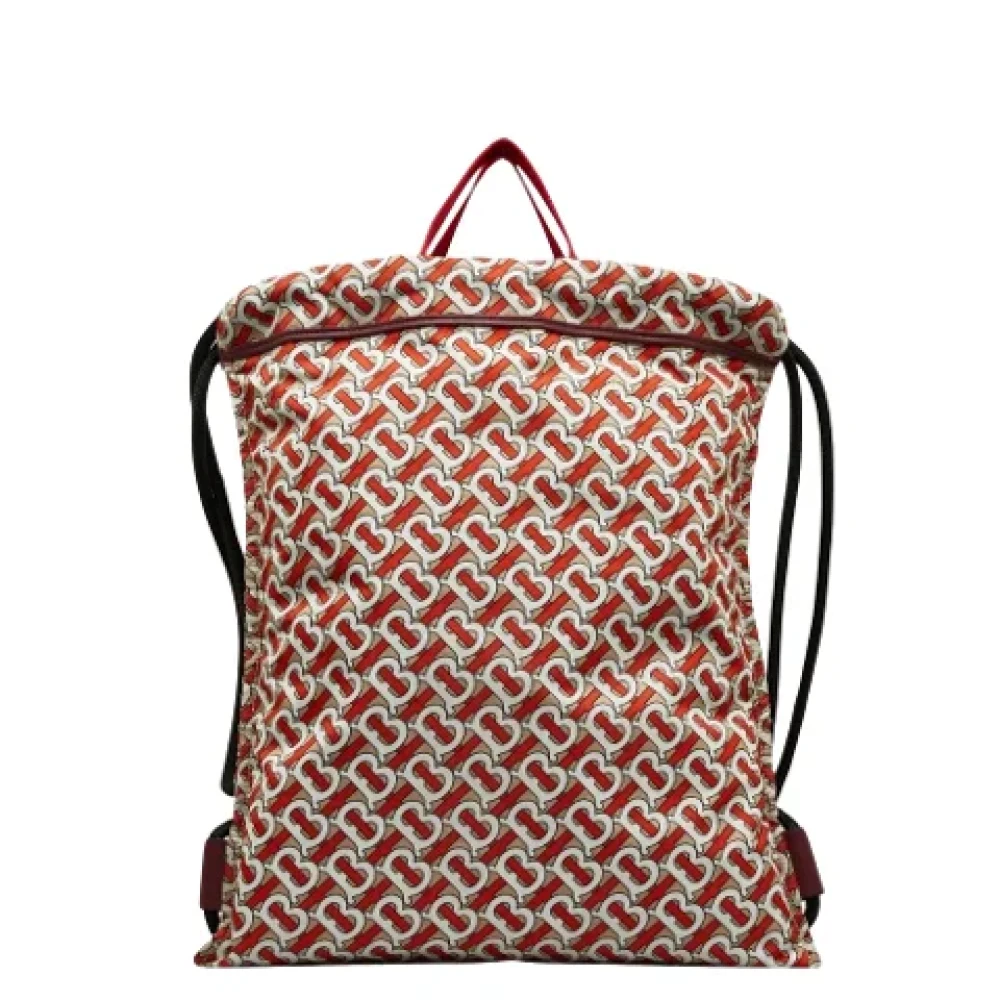 Burberry Vintage Pre-owned Fabric backpacks Red Dames