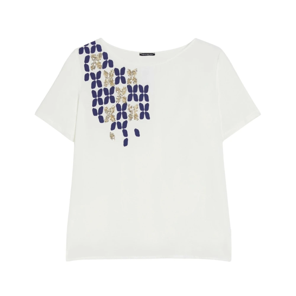 Pennyblack Women's White Viscose T-Shirt - Model Onda - T-Shirts - M - Tops