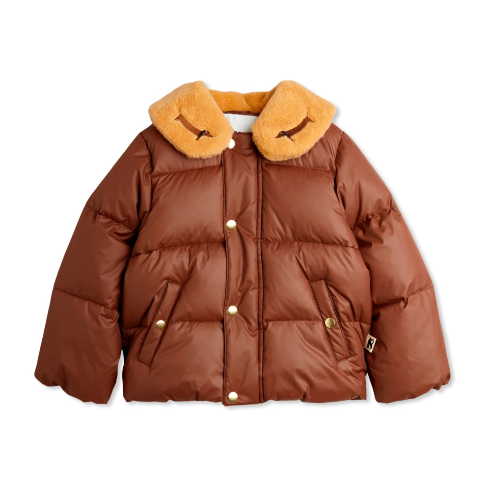 Mini Rodini Vadderad jacka Brown, Unisex