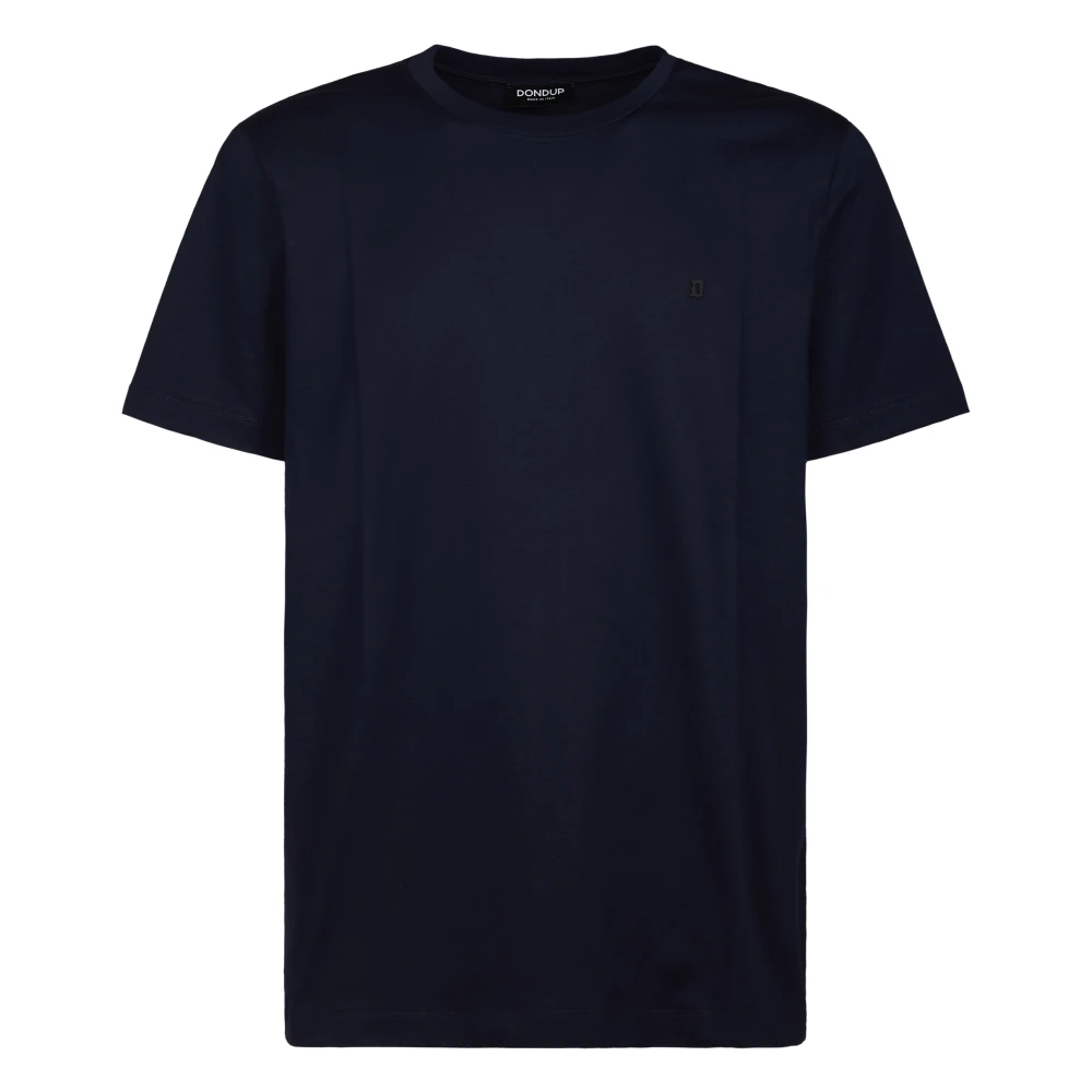 Dondup Homme Bleu Tops, Taille: M T-Shirt Col Rond Coupe Régulière
