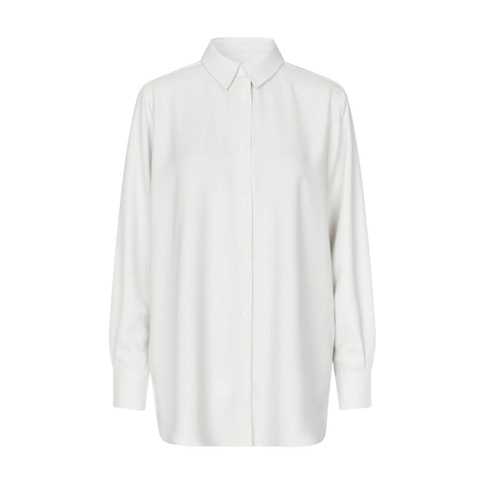 Modström Off white bouclé blouse Karter White Dames