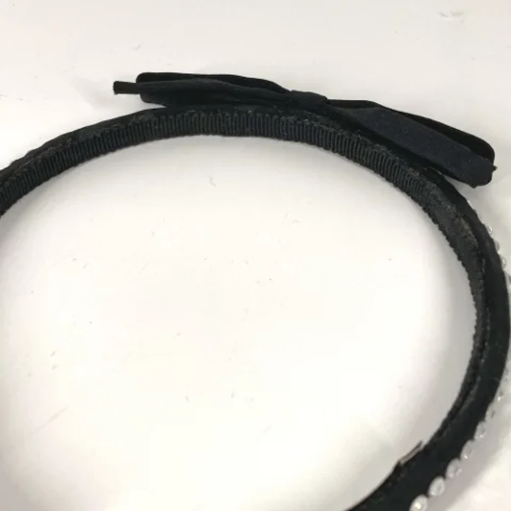 Miu Pre-owned Fabric hair-accessories Black Dames