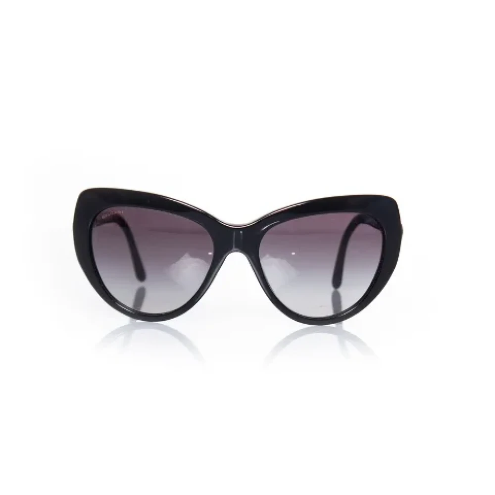 Bvlgari Vintage Pre-owned Fabric sunglasses Black Dames