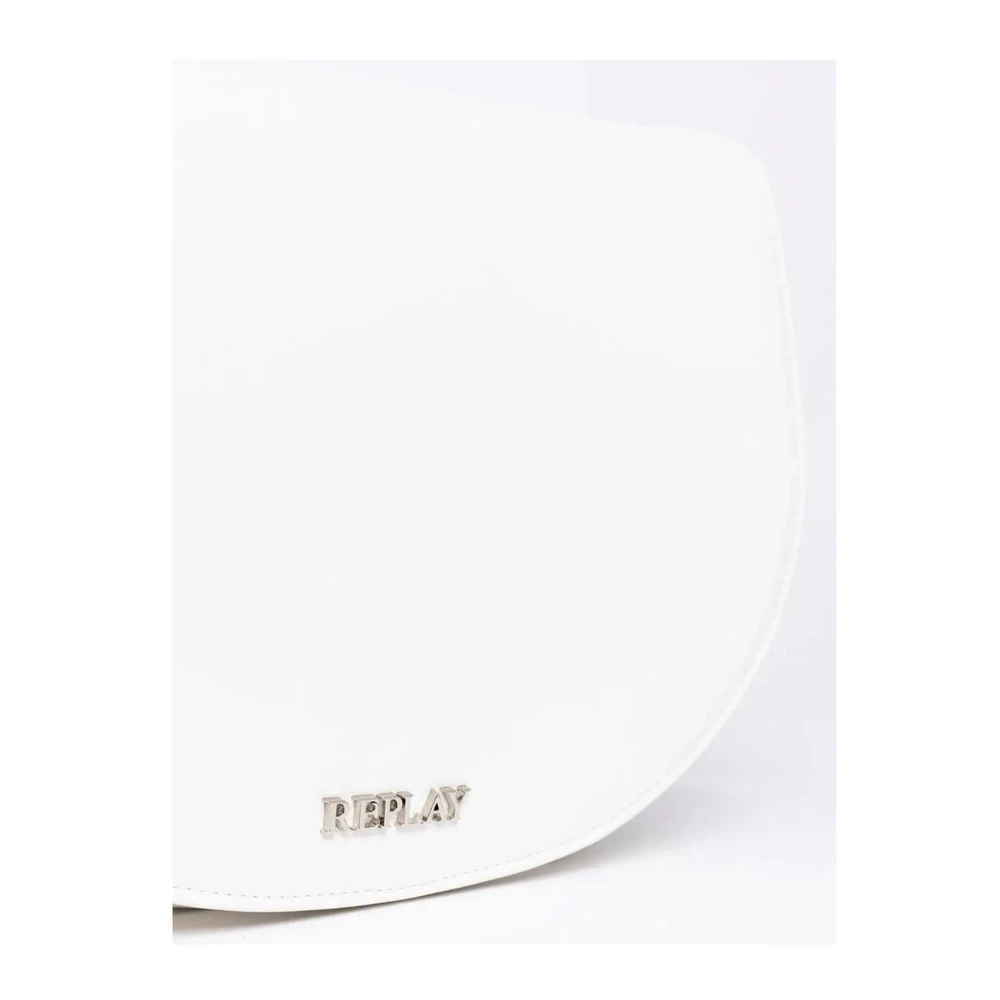 Replay Polyethyleen Handtas met Polyester Voering White Dames