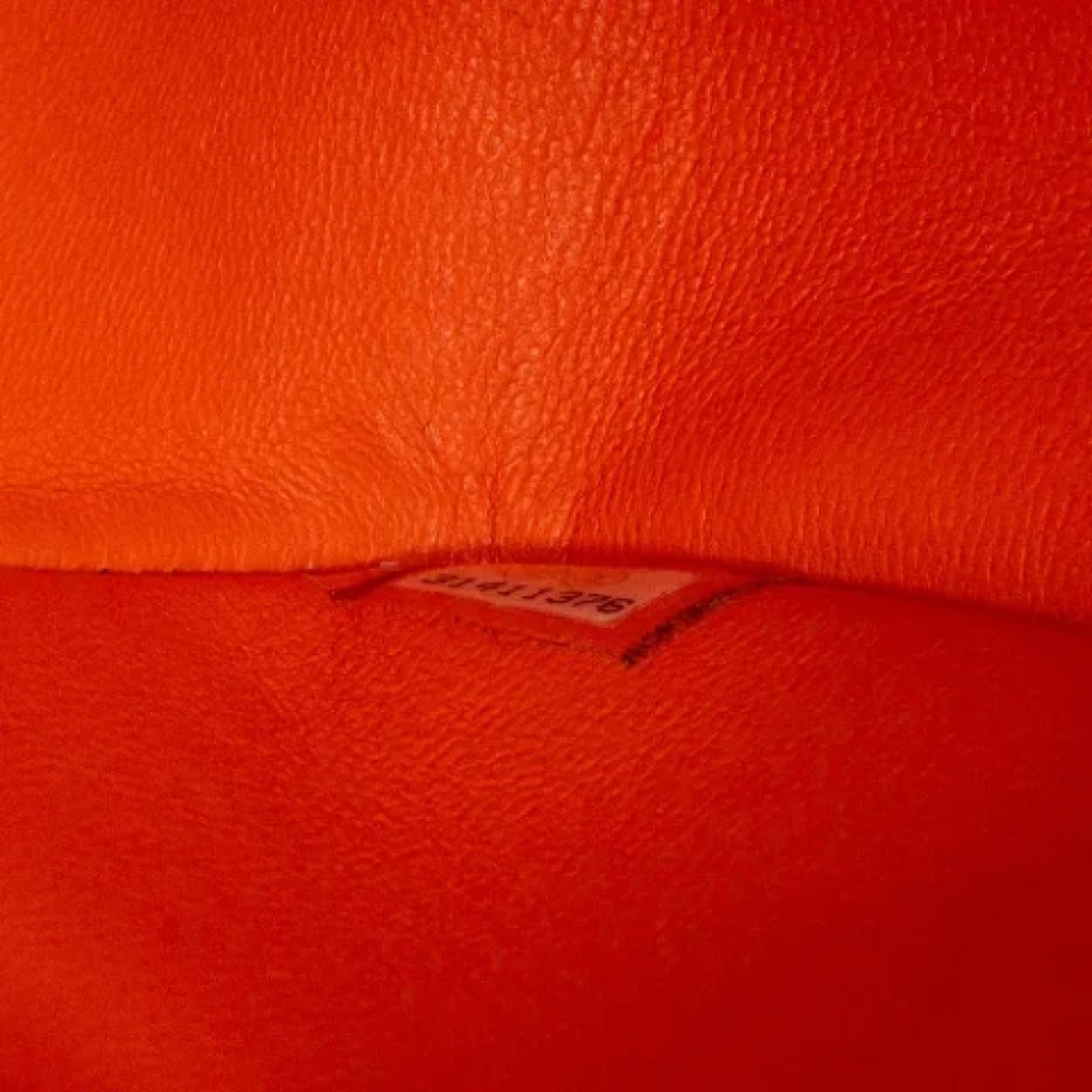 Chanel Vintage Pre-owned Leather chanel-bags Orange Dames
