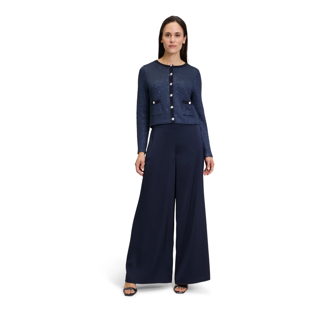 Vera Mont Cardigan met sierstenen Blue Dames