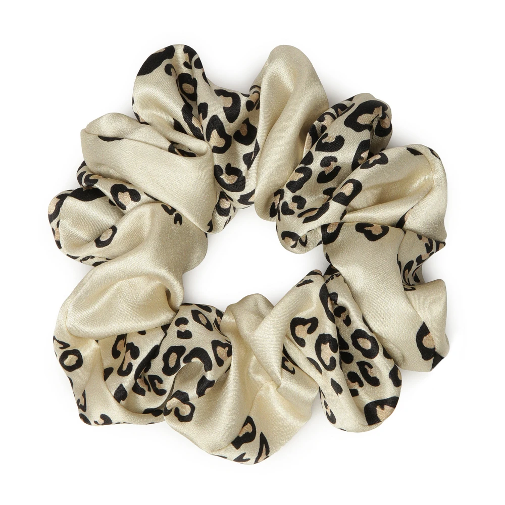 Kazar Roomkleurige scrunchie haar elastiek met vlekken Multicolor Dames