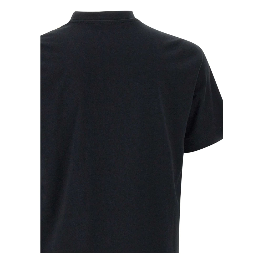 Versace Jeans Couture Zwart Katoenen T-shirt met Logozak Black Heren