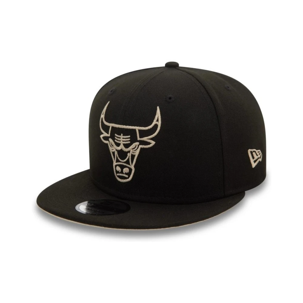 new era Zwarte Bulls NBA Wordmark Pet Black Heren