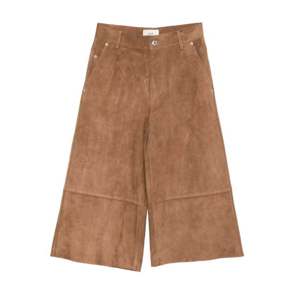 Ami Paris Donna Marrone Pantaloni, M, New,