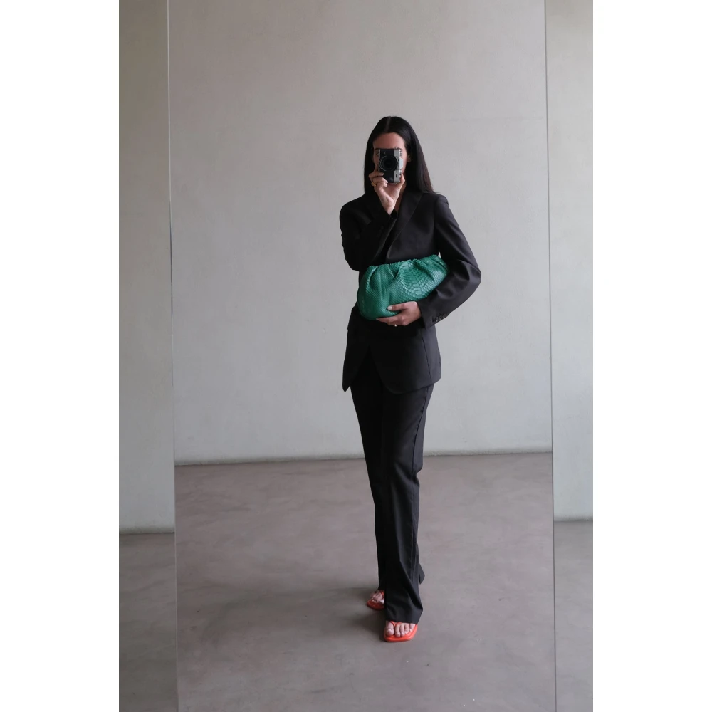 Biagini Groene Python Clutch Handtas Green Dames