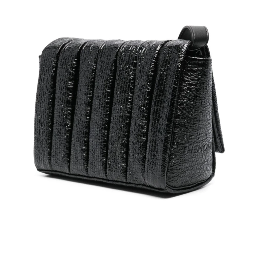 THEMOIRè Gekreukelde Schoudertassen Black Dames