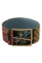 ceinture-statement-en-toile-et-cuir-multicolore