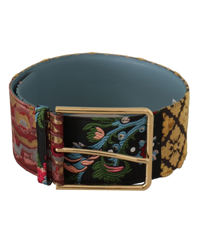 ceinture-statement-en-toile-et-cuir-multicolore