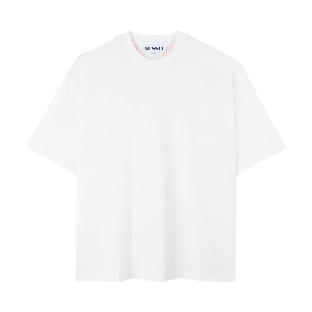 Sunnei Spirale Over T-Shirt White Heren