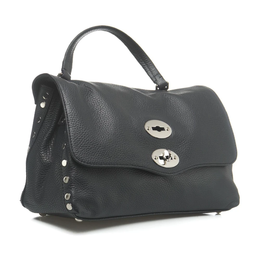 Zanellato Italiaanse Crossbody Tas met Enkele Handgreep Black Dames