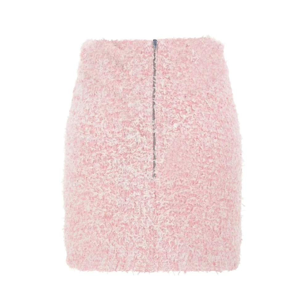 Balenciaga Katoenen Minirok met Rits Pink Dames
