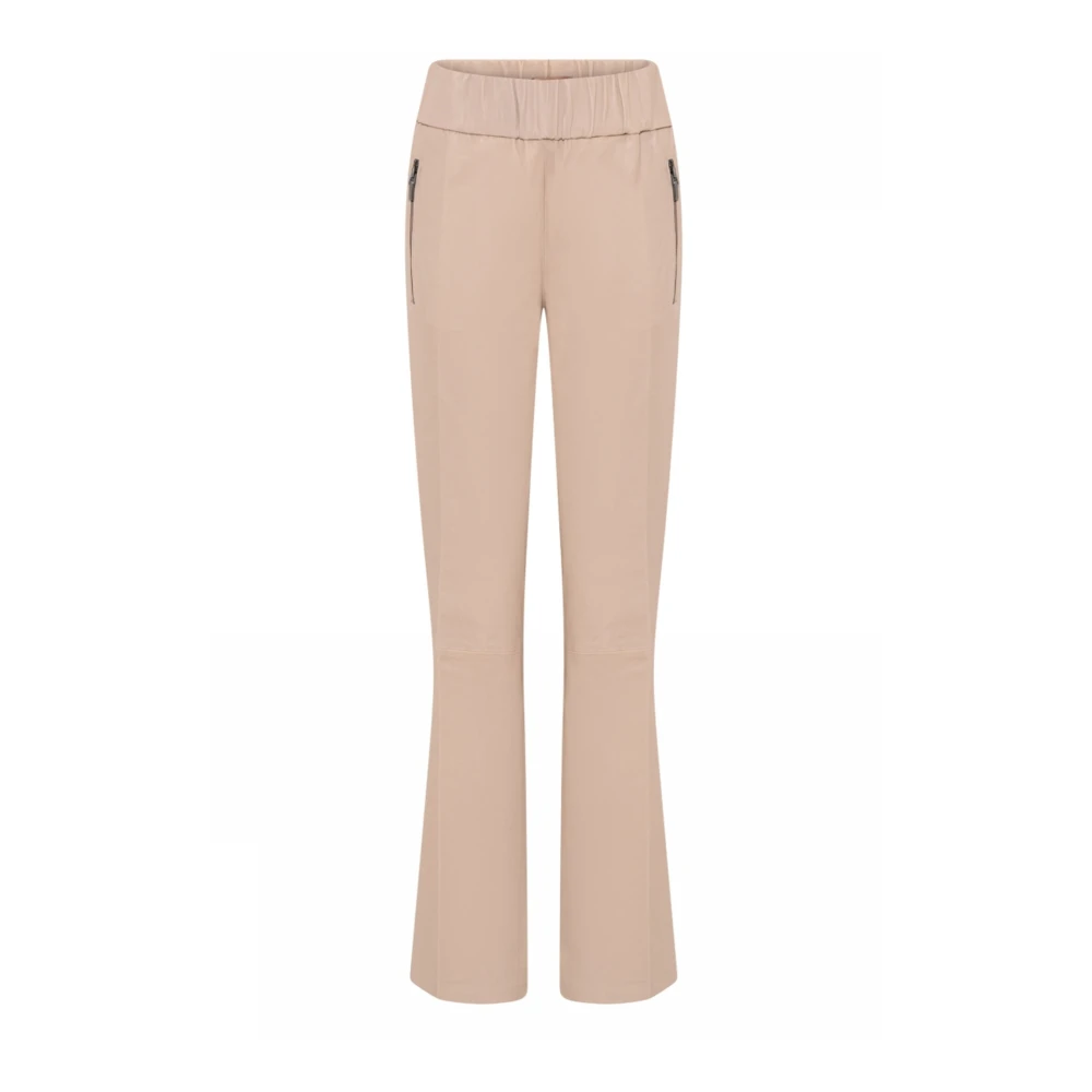 Gustav Leren broek met wijde pijpen Beige Dames
