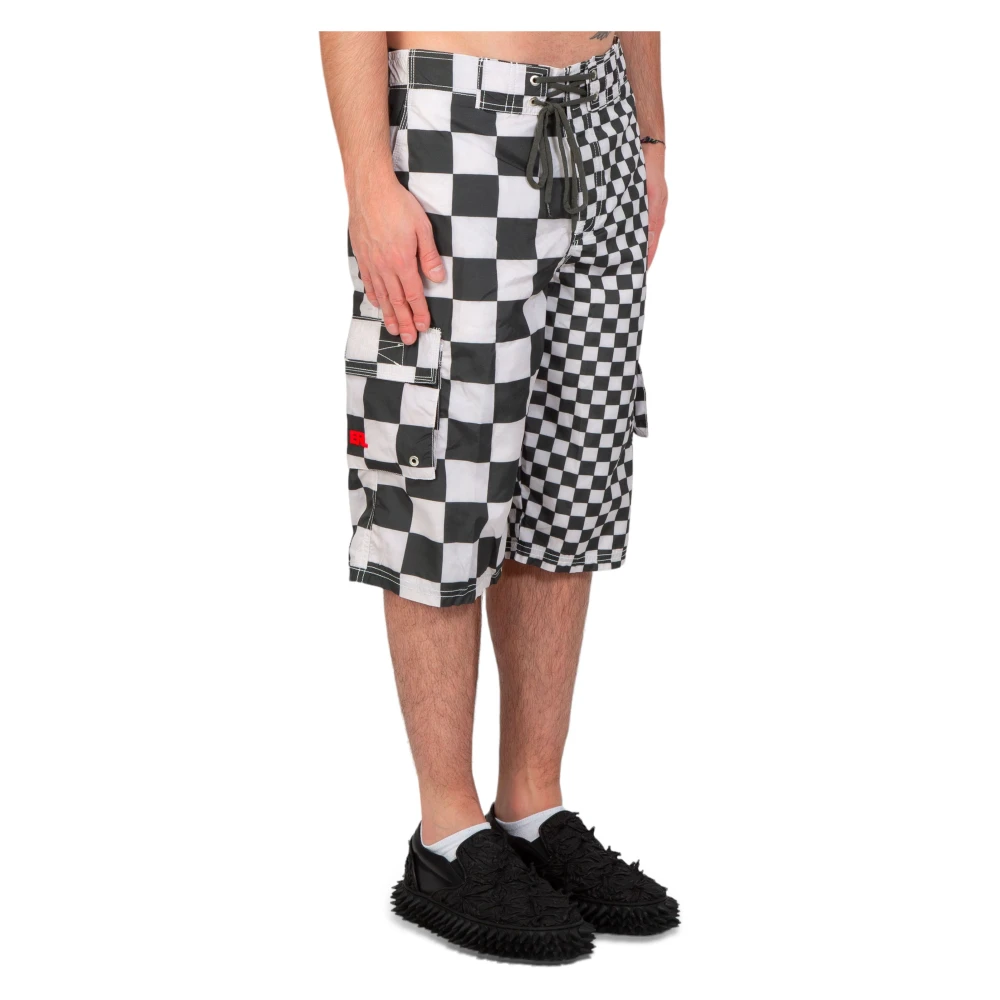 ERL Geruite zwemshorts in Checker Multicolor Heren