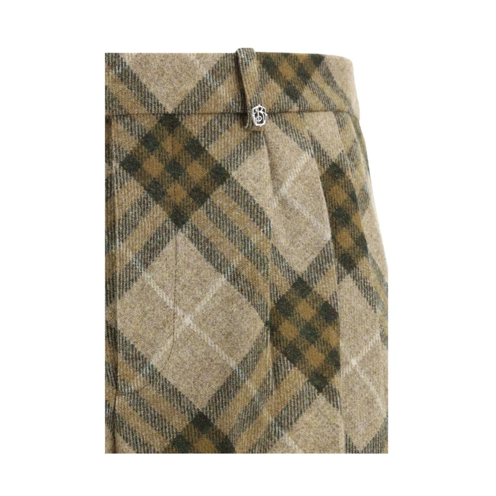 Burberry Geruite wollen broek Multicolor Heren