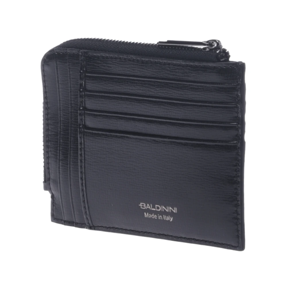 Baldinini Document holder in black saffiano Black Heren