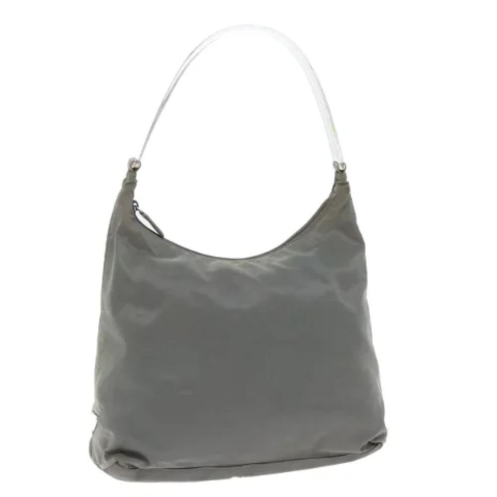 Prada Vintage Pre-owned Nylon prada-bags Gray Dames