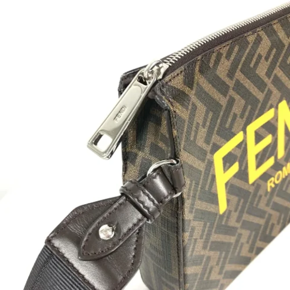 Fendi Vintage Pre-owned Leather fendi-bags Brown Heren