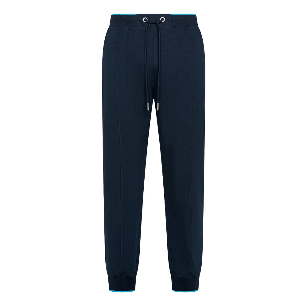Sun68 Men's Blue Sweatpants, S, Small Stripes Joggers