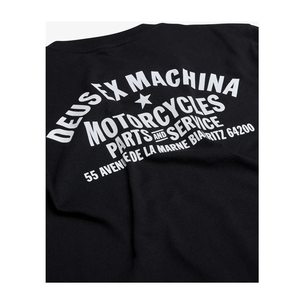 Deus Ex Machina Biarritz Address T-shirt Black Heren