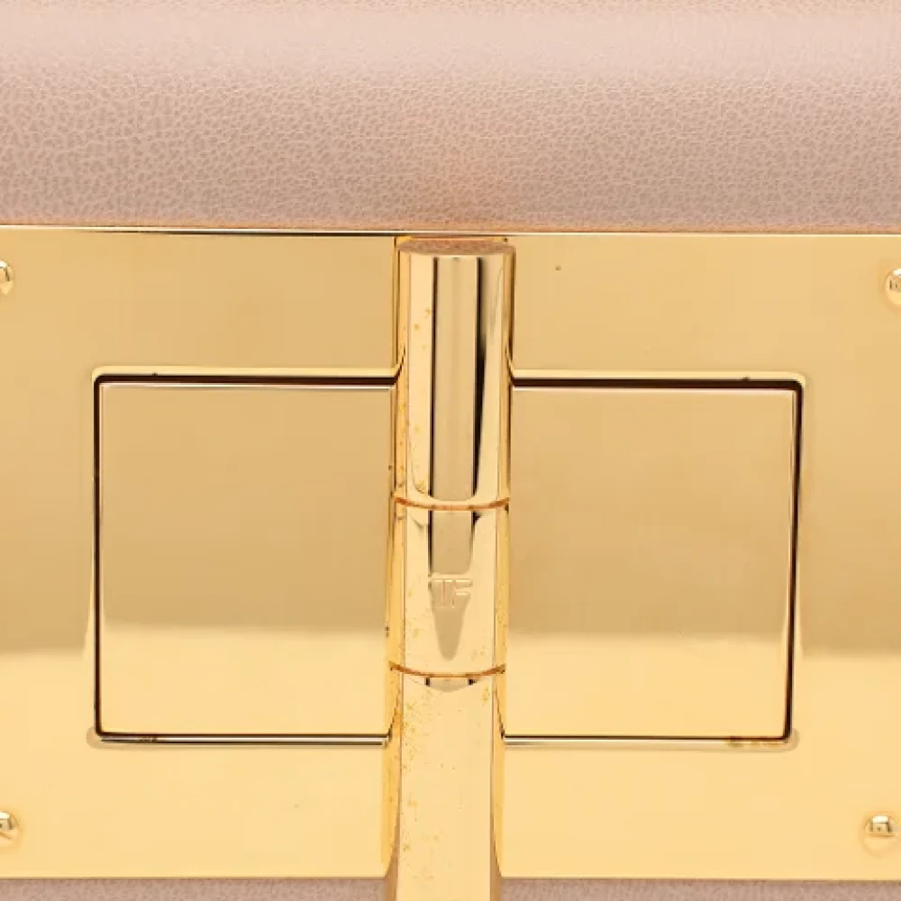 Tom Ford Pre-owned Leather wallets Beige Dames