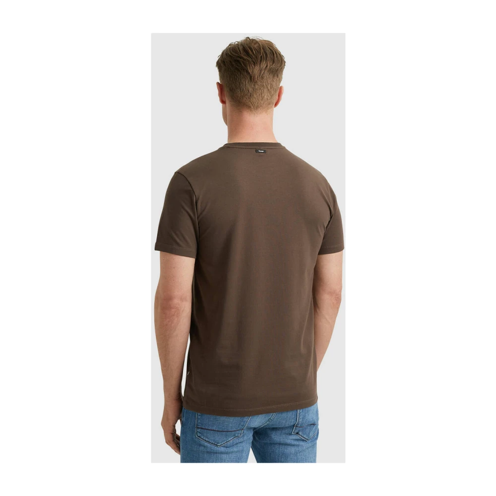 Vanguard Korte Mouw Crewneck Katoenen T-shirt Brown Heren