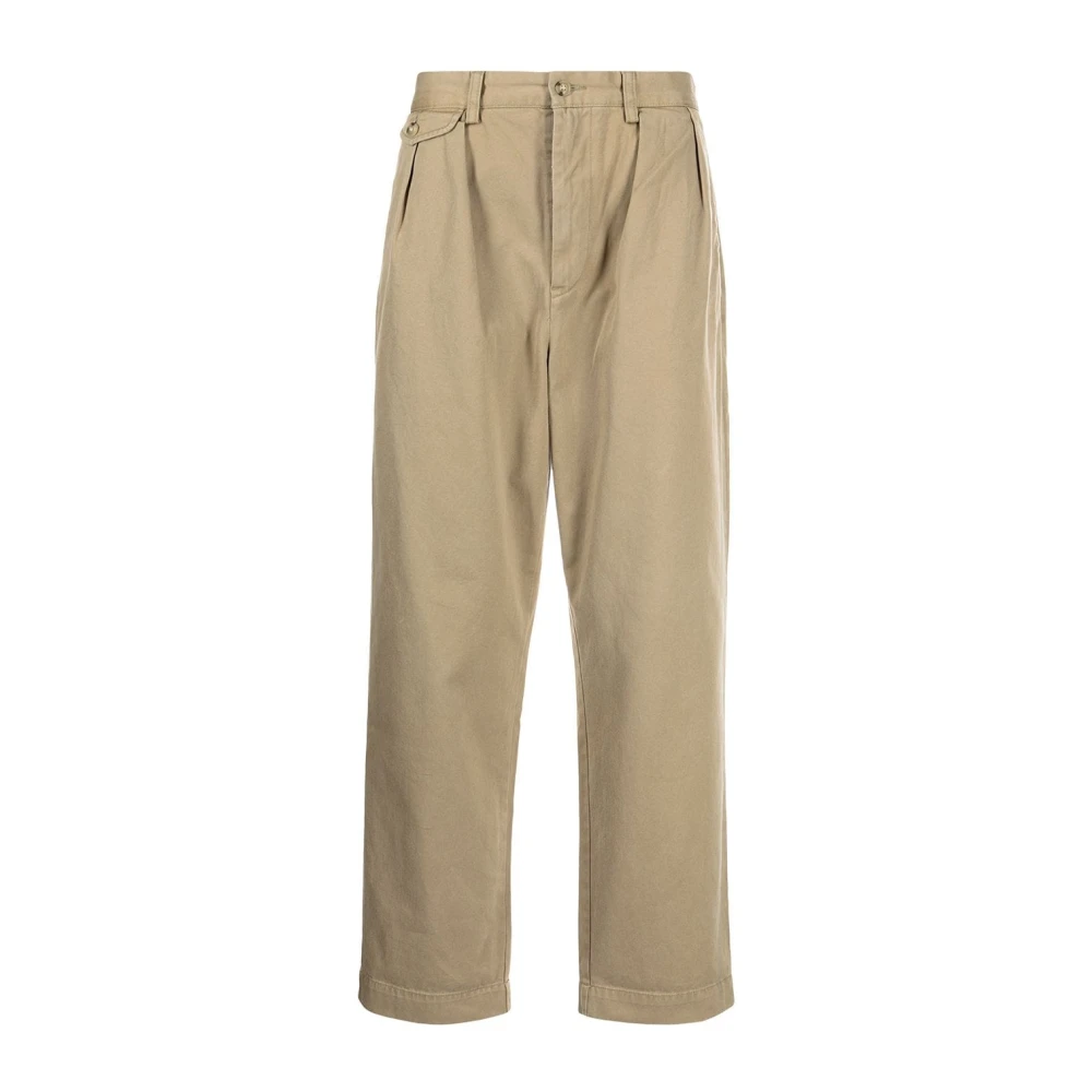 Ralph Lauren Men's Beige Straight Trousers, W31, Whitman Pleated Chino Pant