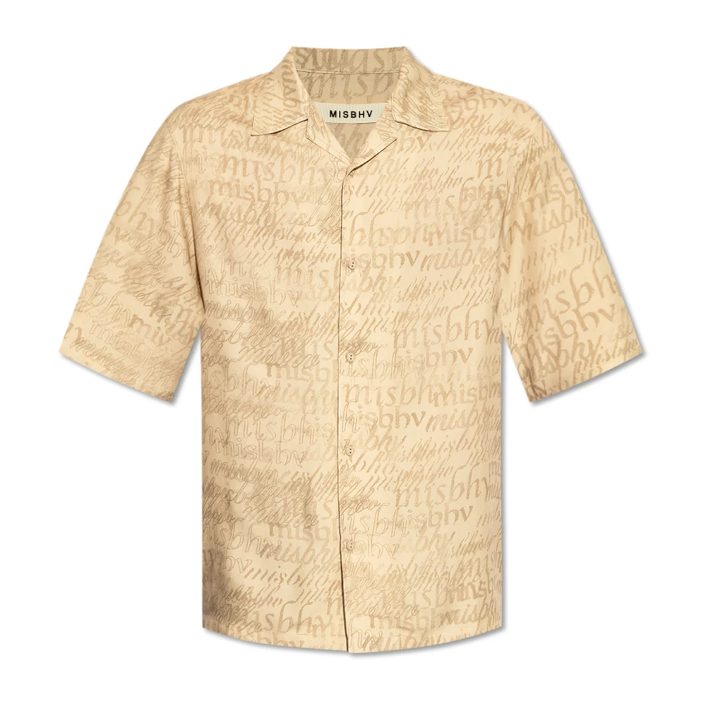 Misbhv Shirt met logo Beige Heren