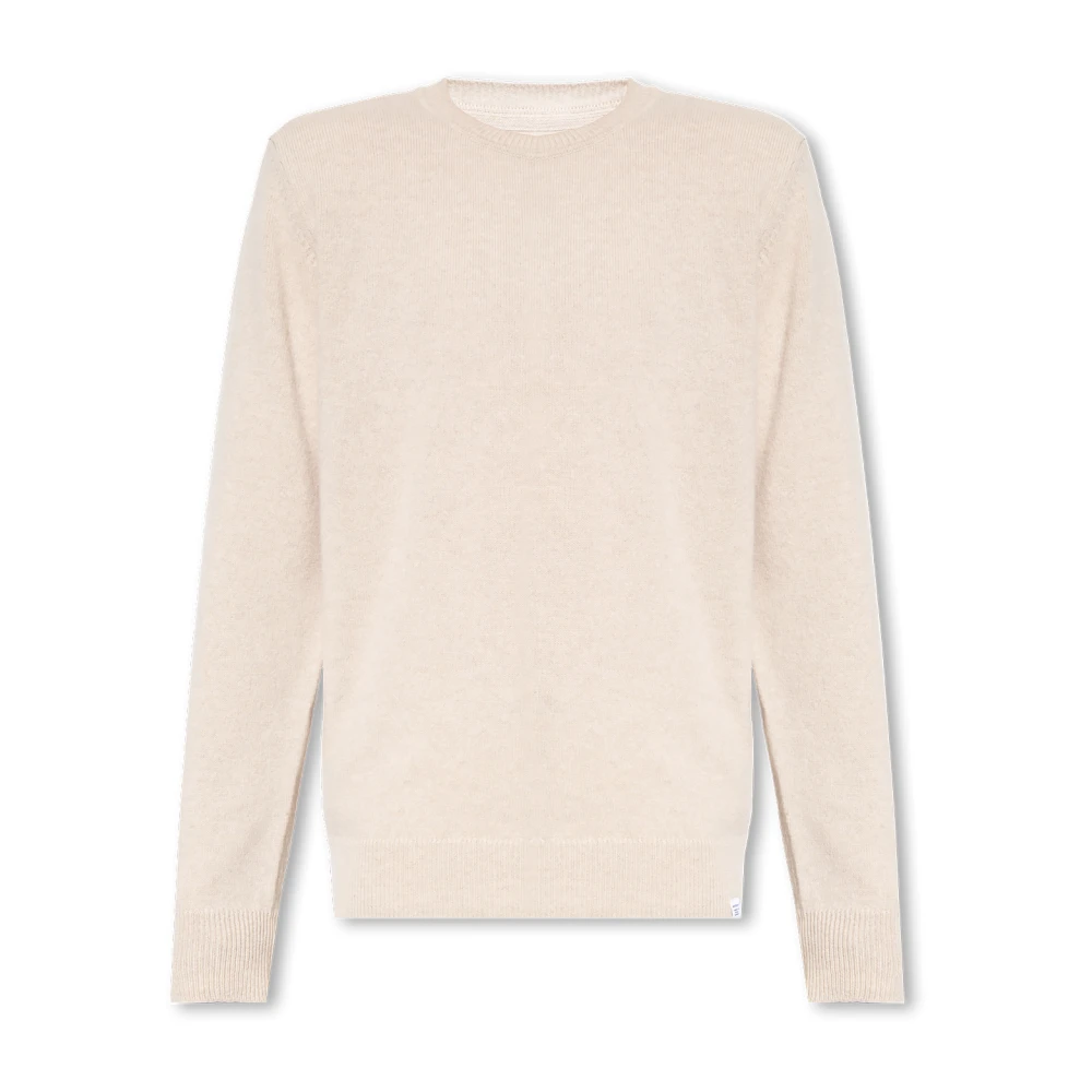 Norse Projects Sigfred wollen trui Beige Heren