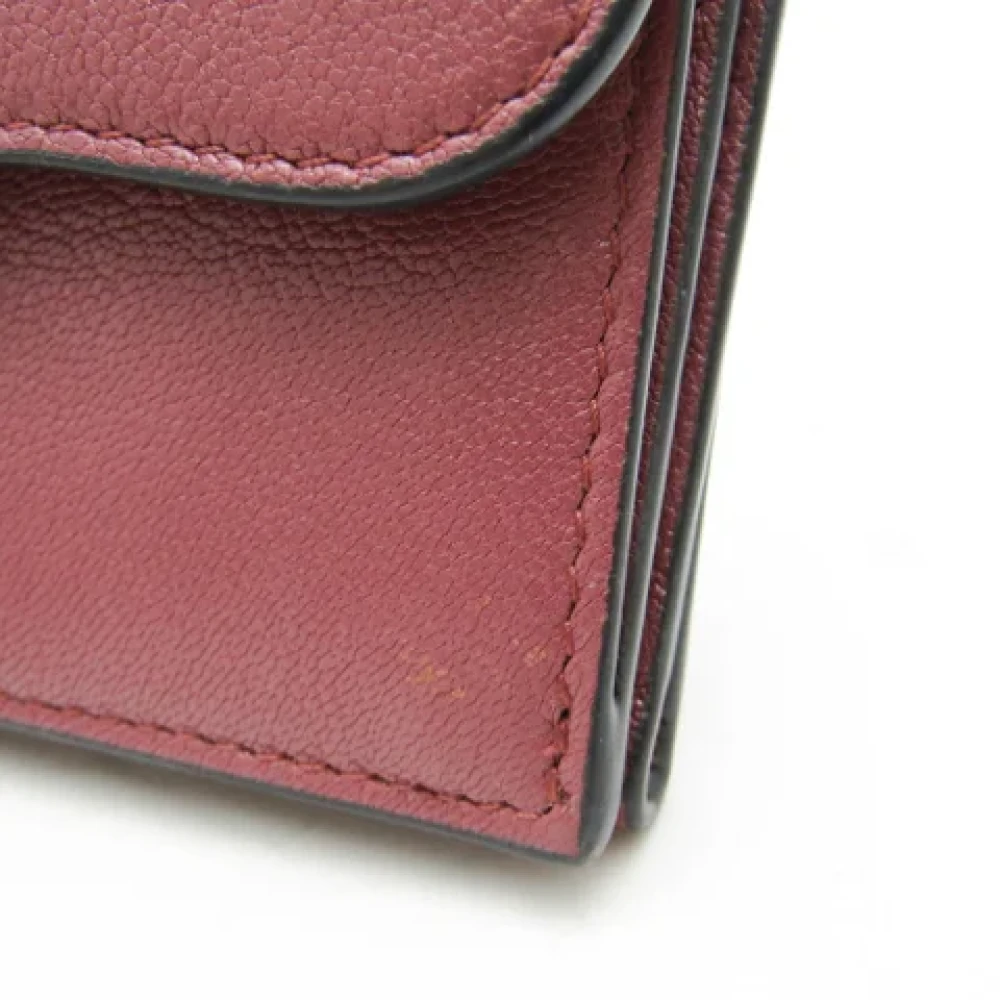 Dior Vintage Pre-owned Leather wallets Pink Dames