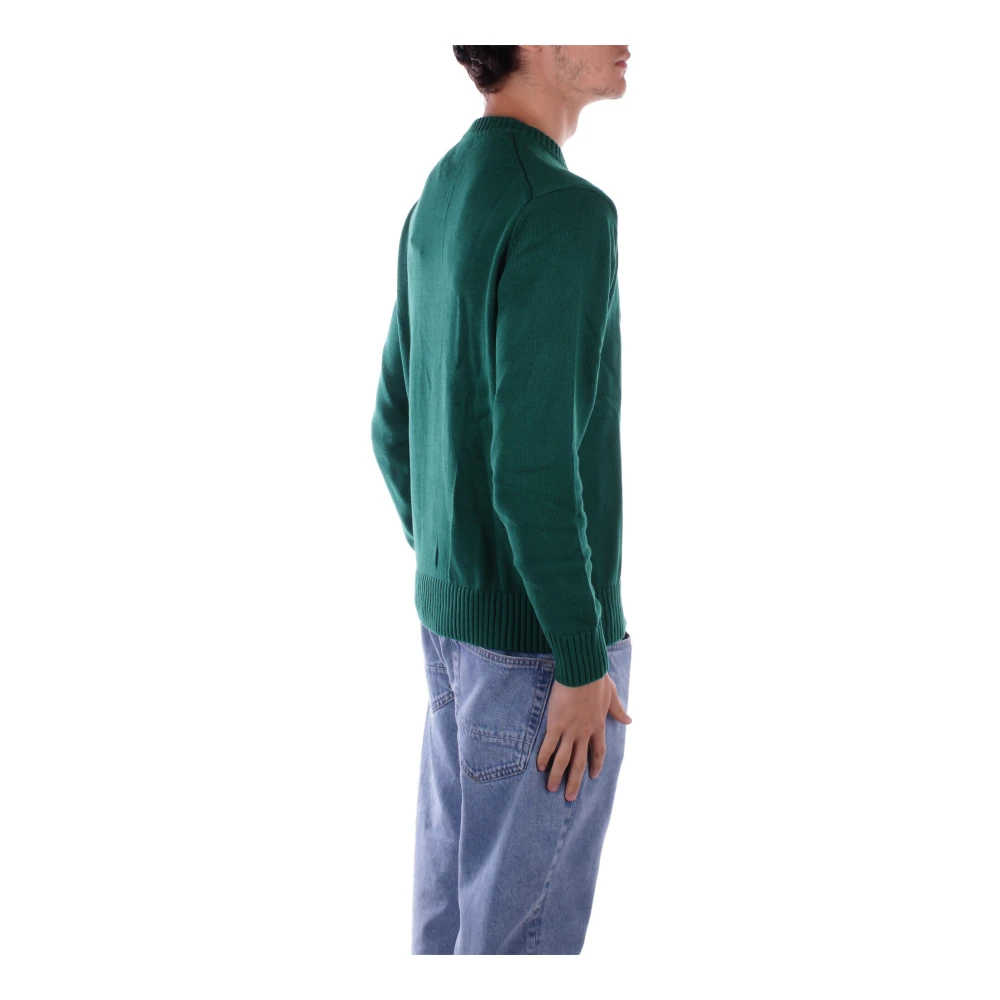 Guess Groene Logo Front Sweater Katoen Green Heren
